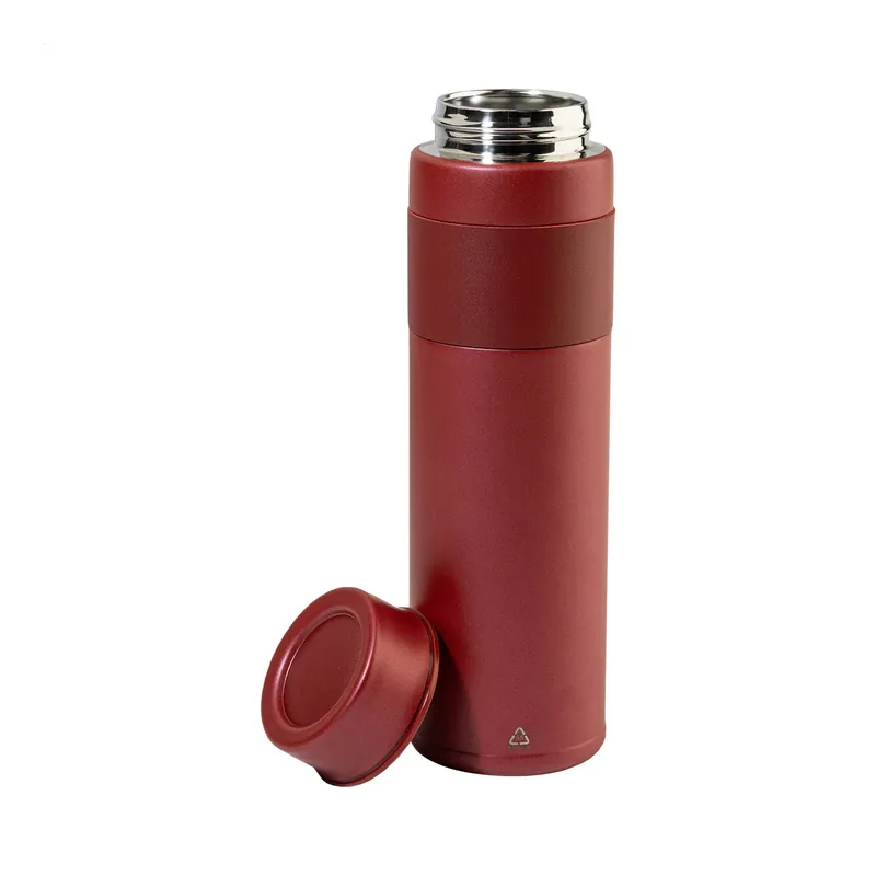 Armonia – Borraccia termica in acciaio inox riciclato 550 ml, colore Rosso