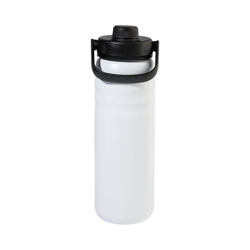 Muflone – Borraccia termica in acciaio inox riciclato 600 ml, colore Bianco
