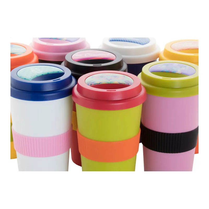 Meandro – Tumbler termico in silicone 400 ml, colore Multicolore