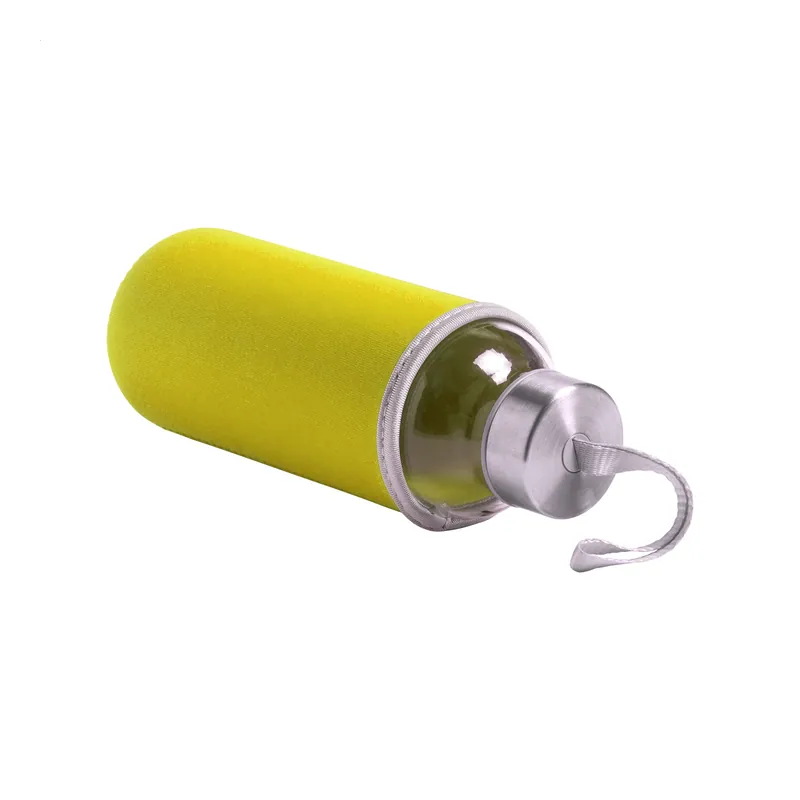 Falesia – Borraccia in vetro 420 ml, colore Giallo