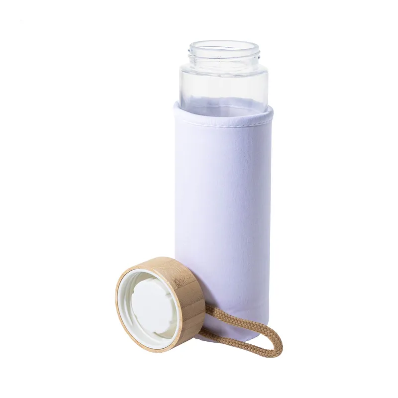 Vite – Borraccia in vetro 530 ml, colore Bianco