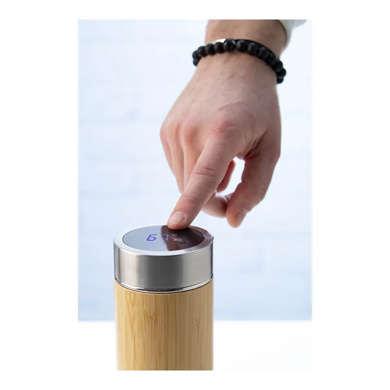 Giacinto – Thermos in acciaio inox 500 ml, colore Naturale