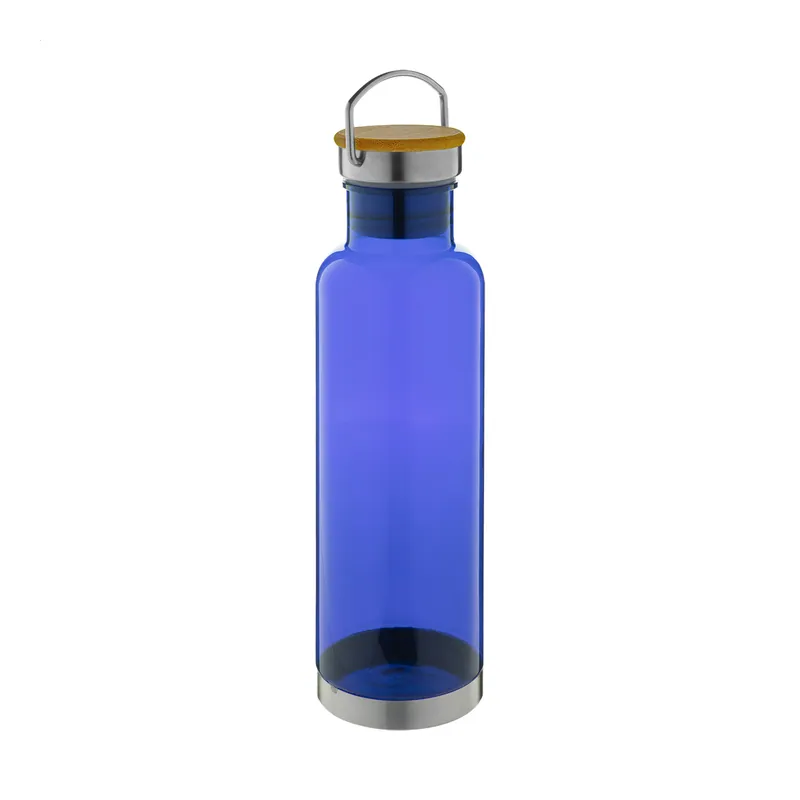 Sambuco – Borraccia in plastica 800 ml, colore Blu, vista fronte