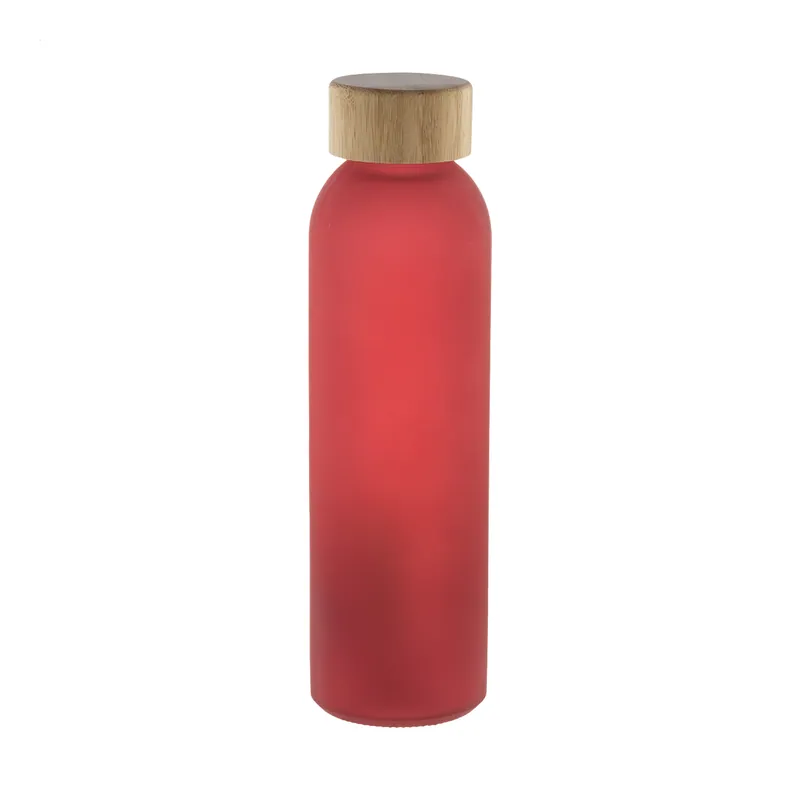 Cinciallegra – Borraccia in vetro 500 ml, colore Rosso, vista fronte