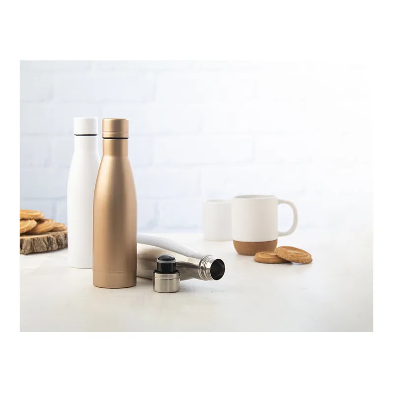 Usignolo – Borraccia termica in acciaio inox 500 ml, colore Bianco