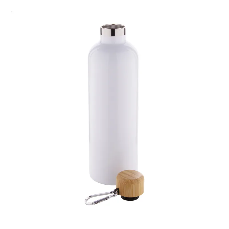 Agrifoglio – Borraccia termica in acciaio inox 500 ml, colore Bianco