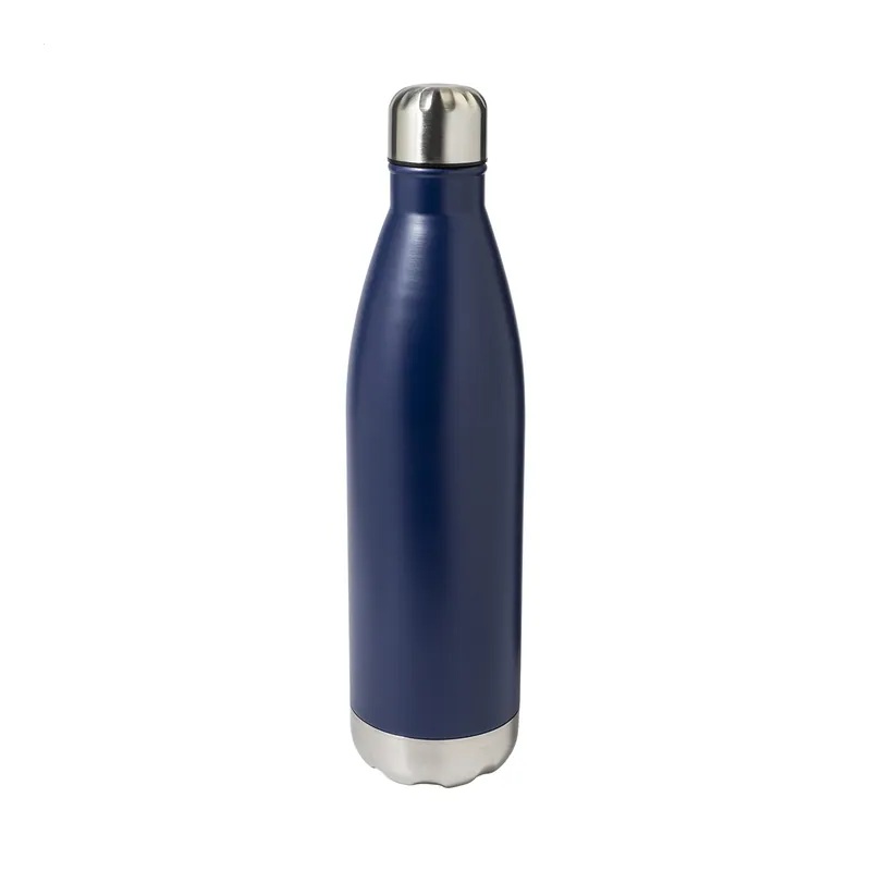 Nevaio – Borraccia termica in acciaio inox 750 ml, colore Blu scuro, vista fronte