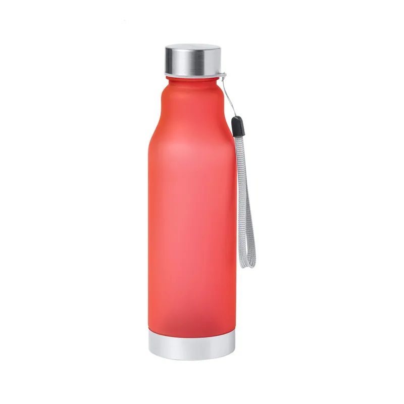 Basilico – Borraccia in RPET riciclato 600 ml, colore Rosso, vista fronte