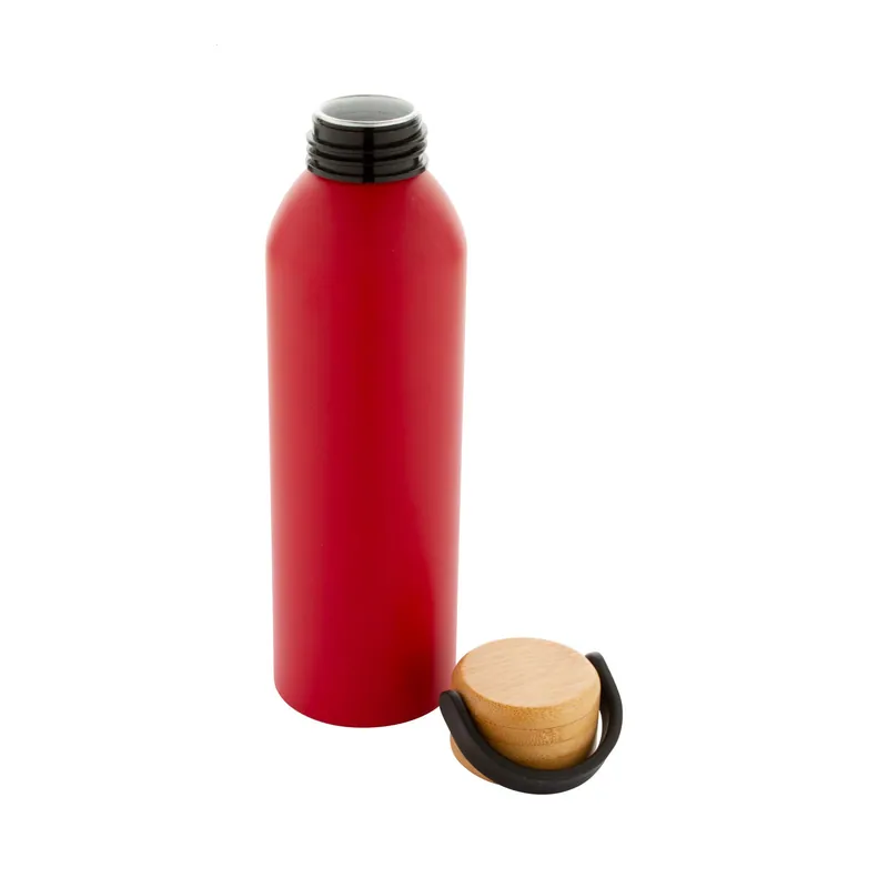 Pozzo – Borraccia in alluminio 600 ml, colore Rosso