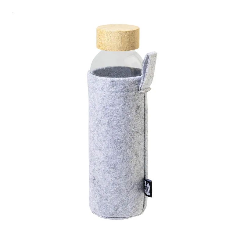 Germoglio – Borraccia in vetro 500 ml, colore Grigio scuro
