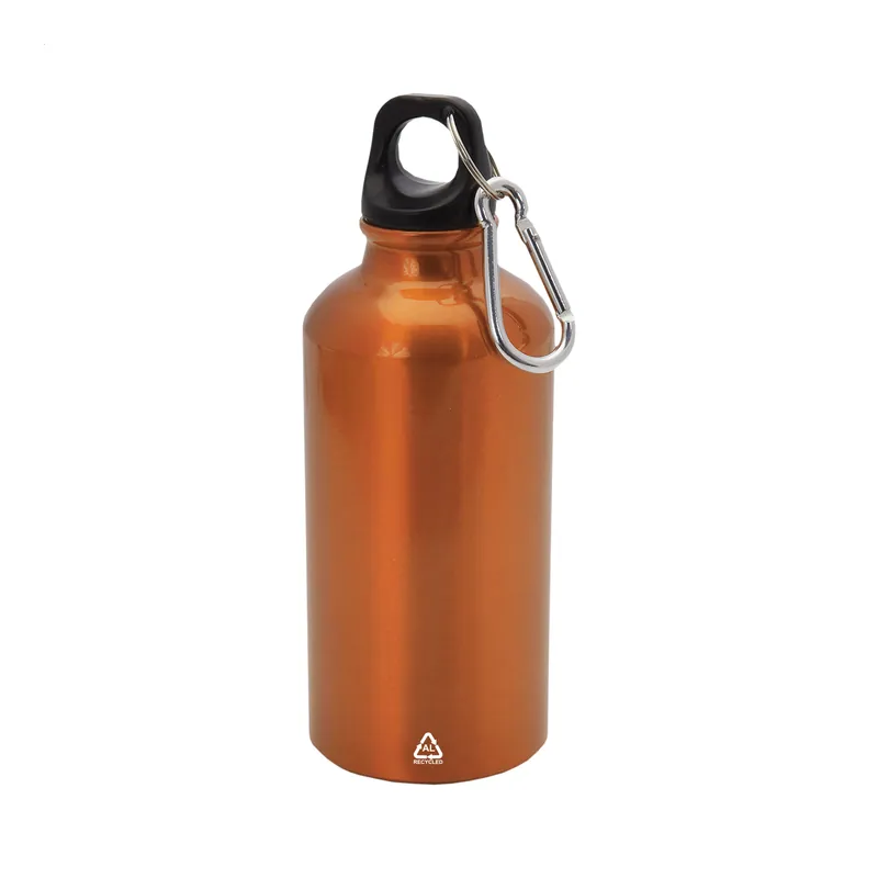 Upupa – Borraccia in alluminio 400 ml, colore Arancione, vista fronte