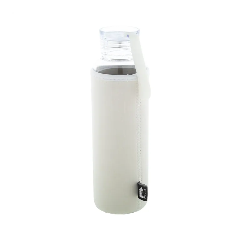 Gruccione – Borraccia termica in vetro 550 ml, colore Bianco