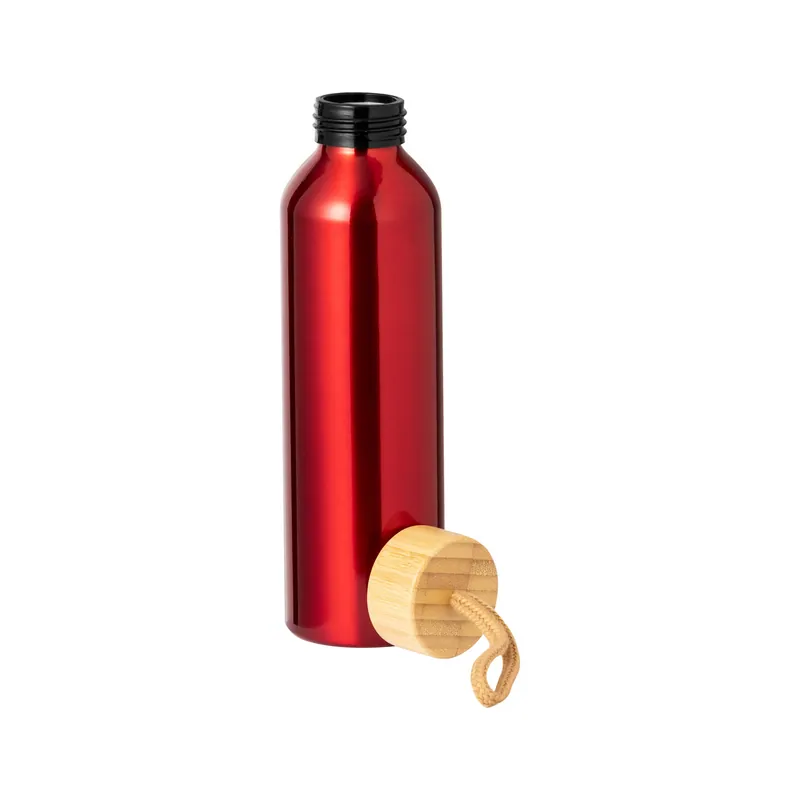 Platano – Borraccia in alluminio 600 ml, colore Rosso
