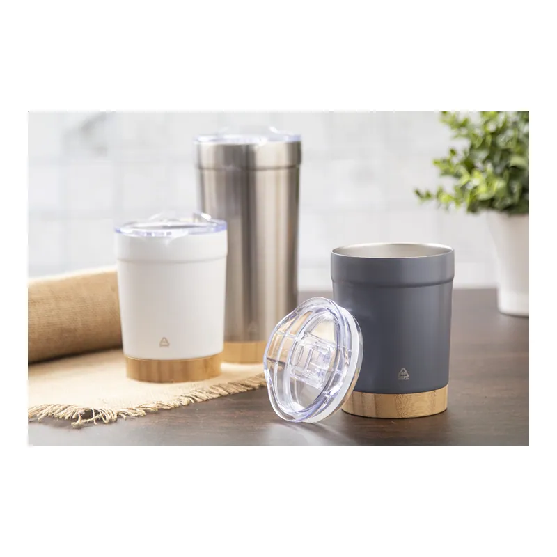 Nocciola – Tumbler termico in acciaio inox riciclato 300 ml, colore Bianco