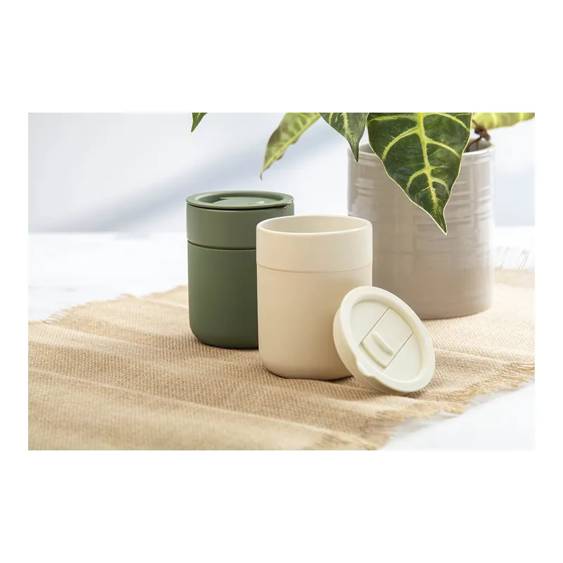 Ametista – Tazza da viaggio in silicone 300 ml, colore Naturale