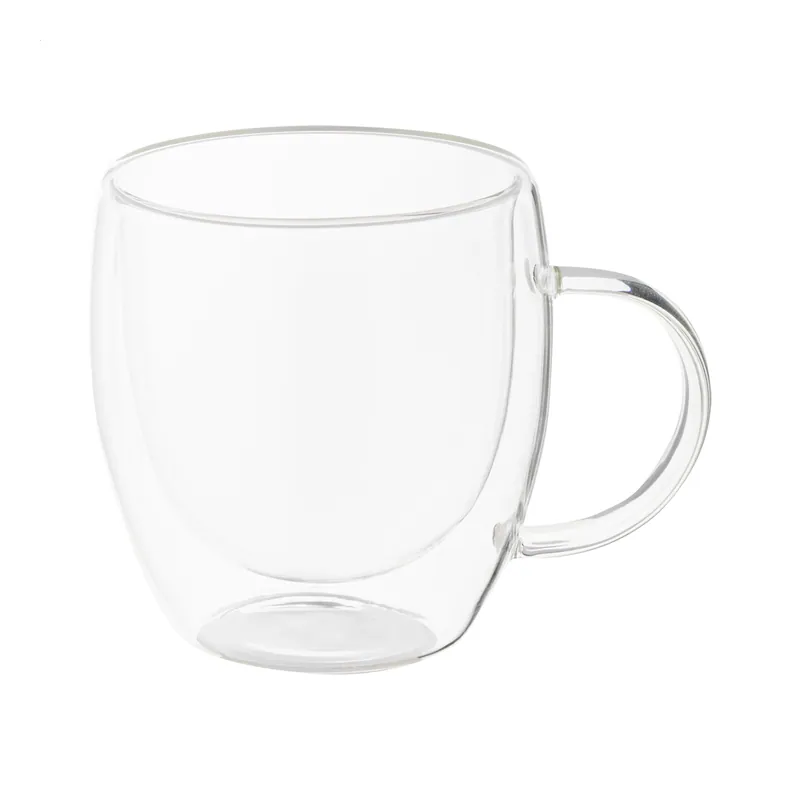 Grotta – Tumbler termico in vetro borosilicato 250 ml, colore Trasparente / Naturale
