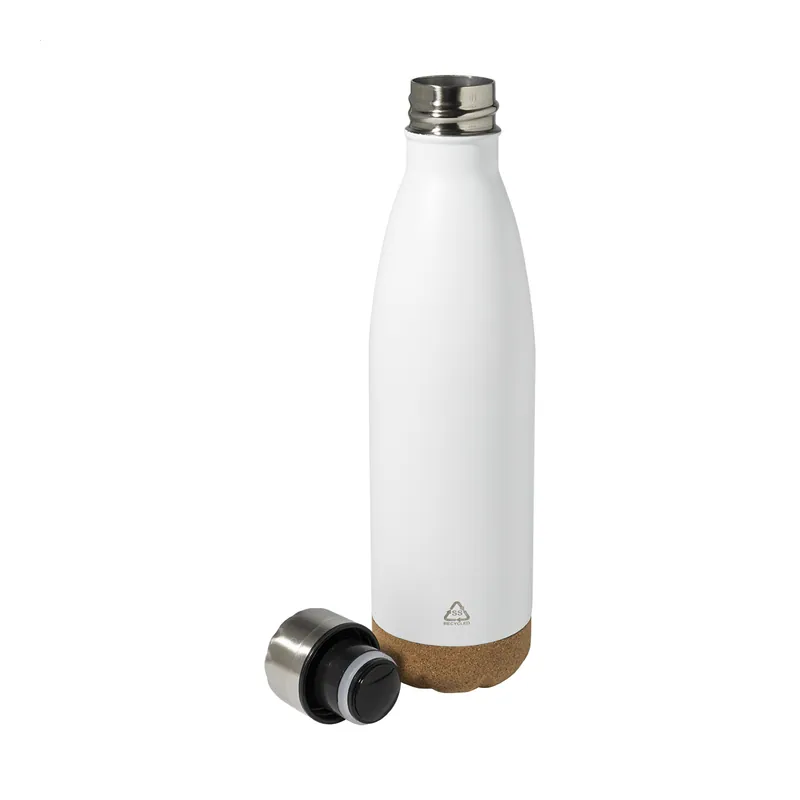 Anfratto – Borraccia termica in acciaio inox riciclato 500 ml, colore Bianco