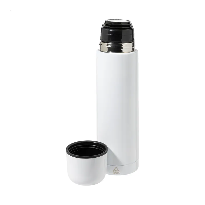 Colombaccio – Thermos in acciaio inox riciclato 500 ml, colore Bianco