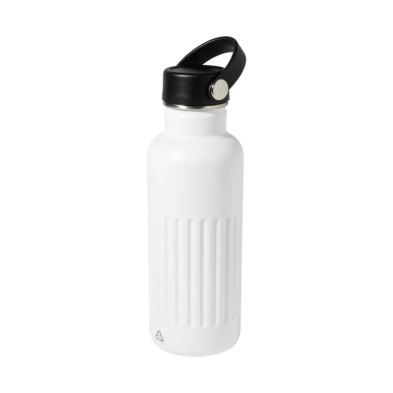 Germano – Thermos in acciaio inox riciclato 500 ml, colore Bianco