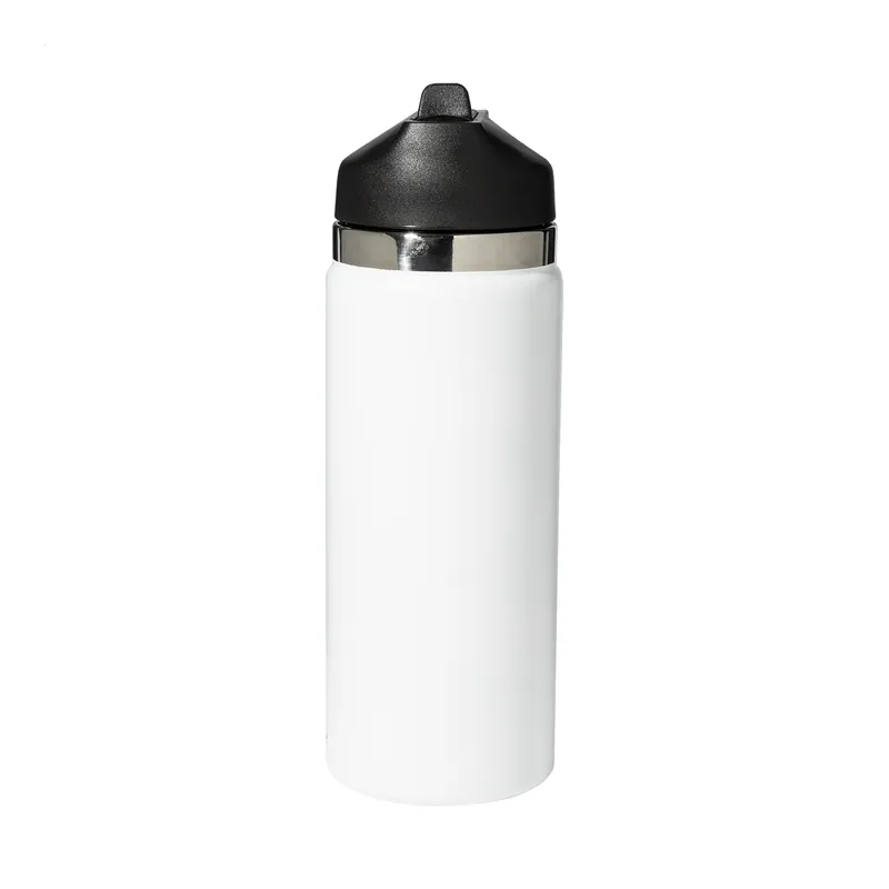 Lavagna – Borraccia termica in acciaio inox riciclato 500 ml, colore Bianco