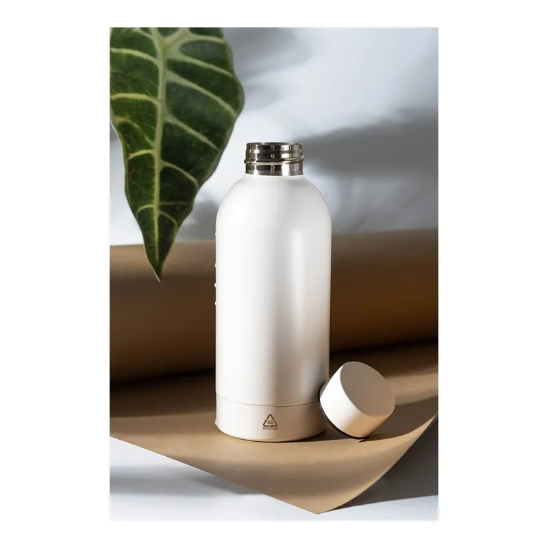 Narciso – Borraccia in acciaio inox riciclato 500 ml, colore Bianco