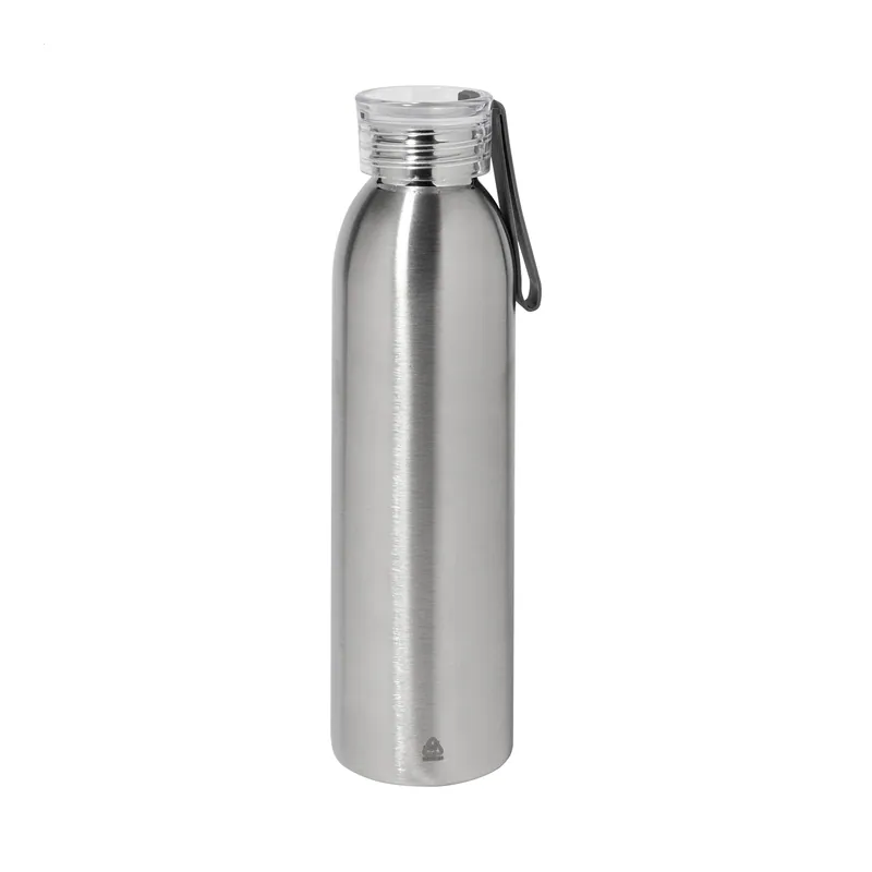 Scisto – Borraccia in acciaio inox riciclato 600 ml, colore Argento, vista dettaglio