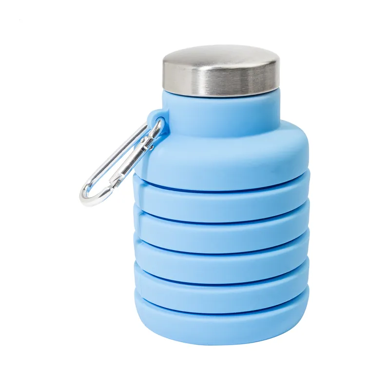Tamerice – Borraccia in silicone 500 ml, colore Blu