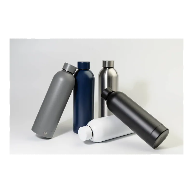 Farfalla – Borraccia in acciaio inox riciclato 800 ml, colore Bianco