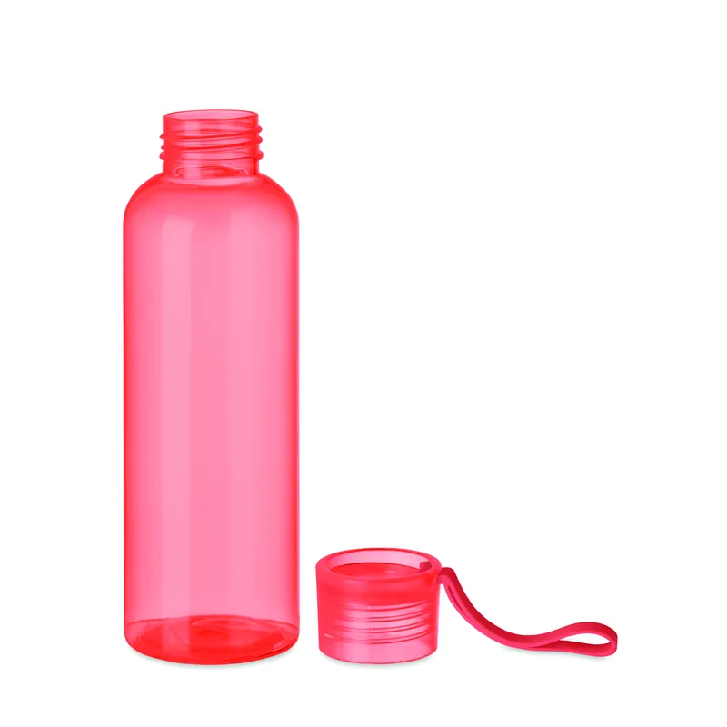 Soffio – Borraccia sportiva in Tritan 500 ml, colore Rosso Trasparente, vista aperta