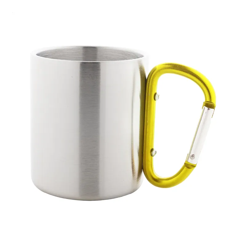 Tortora – Tumbler termico in acciaio inox 200 ml, colore Giallo / Argento, vista dettaglio