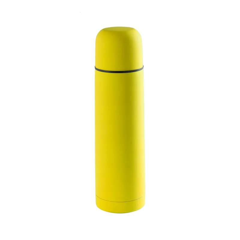 Pesco – Thermos in acciaio inox 500 ml, colore Giallo, vista fronte