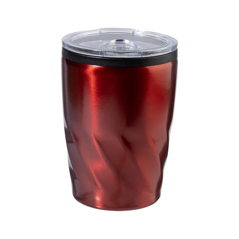 Olmo – Tumbler termico in acciaio inox 350 ml, colore Rosso, vista fronte