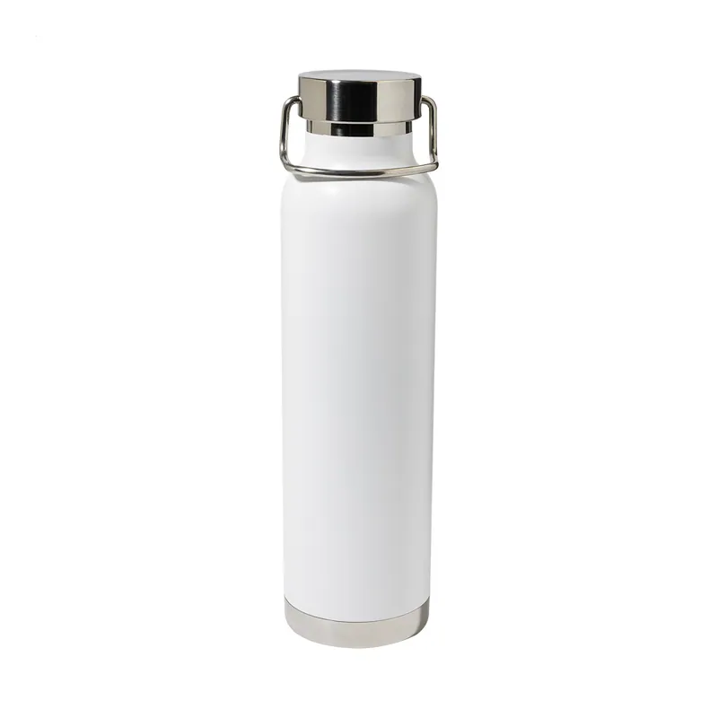 Vaniglia – Borraccia termica in acciaio inox 650 ml, colore Bianco