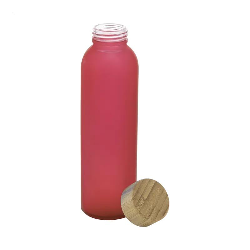Cinciallegra – Borraccia in vetro 500 ml, colore Rosso
