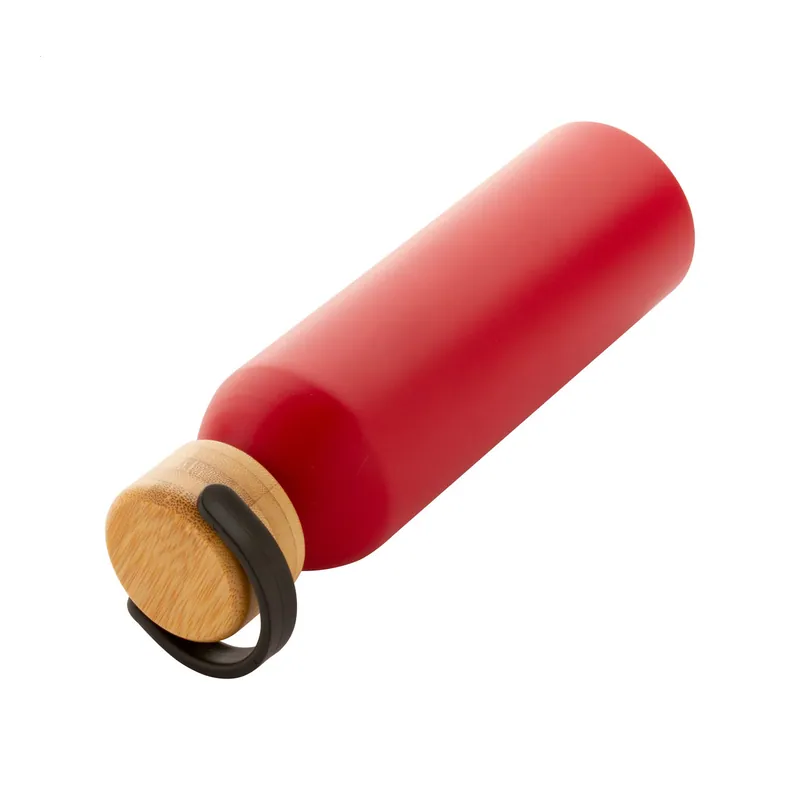 Pozzo – Borraccia in alluminio 600 ml, colore Rosso
