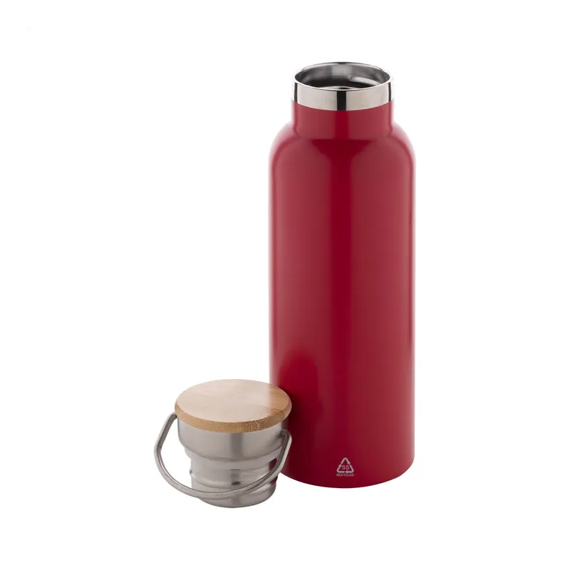 Ritmo – Borraccia termica in acciaio inox riciclato 500 ml, colore Rosso