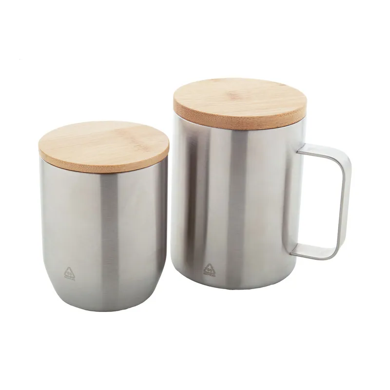 Foce – Tumbler termico in acciaio inox riciclato 300 ml, colore Argento