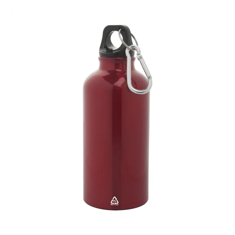 Upupa – Borraccia in alluminio 400 ml, colore Rosso, vista fronte