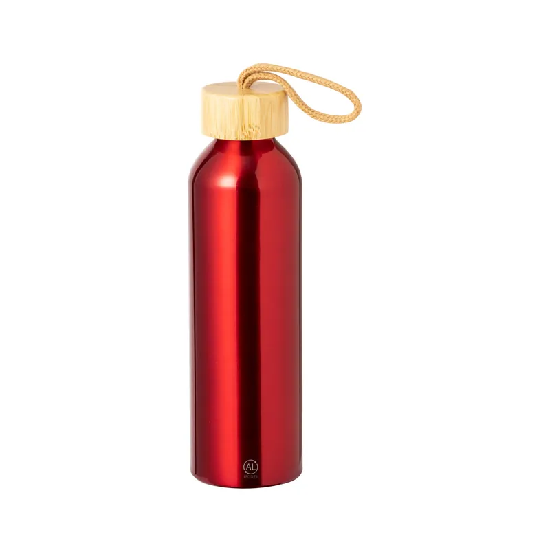 Platano – Borraccia in alluminio 600 ml, colore Rosso