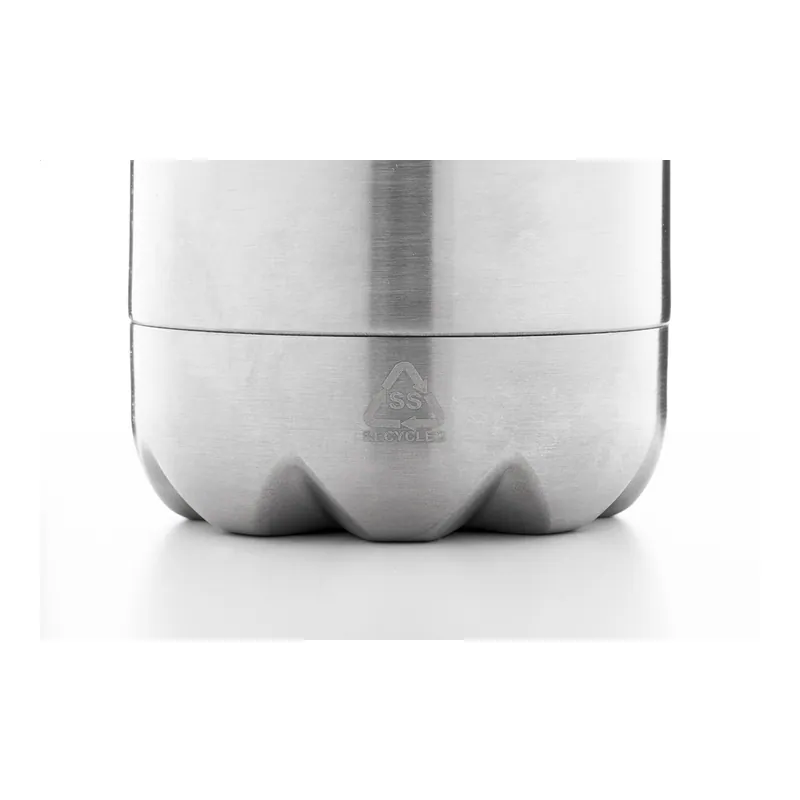 Prima luce – Borraccia termica in acciaio inox riciclato 820 ml, colore Argento
