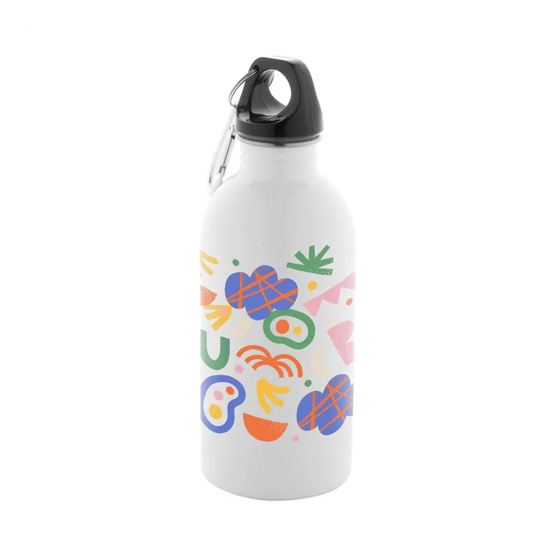 Beccaccia – Borraccia in acciaio inox riciclato 400 ml, colore Bianco, vista dettaglio