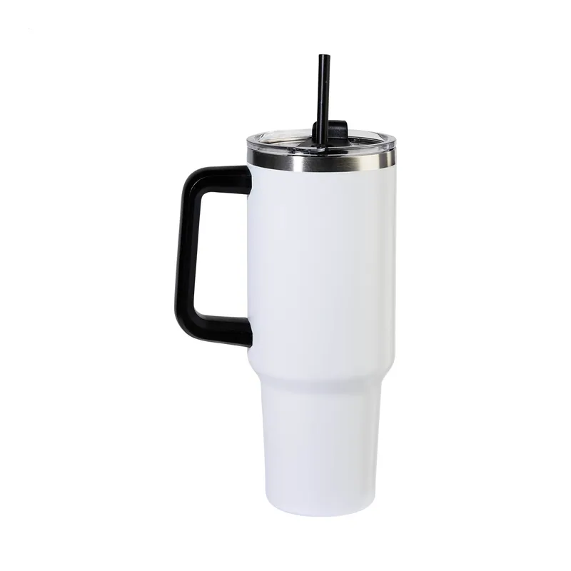 Arenaria – Tumbler termico in acciaio inox riciclato 1200 ml, colore Bianco
