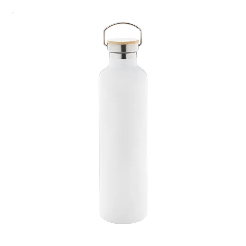 Lupo – Borraccia termica in acciaio inox riciclato 1 litro, colore Bianco