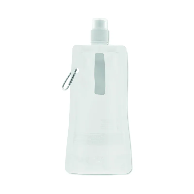 Cervo – Borraccia sportiva in PET 480 ml, colore Bianco, vista retro