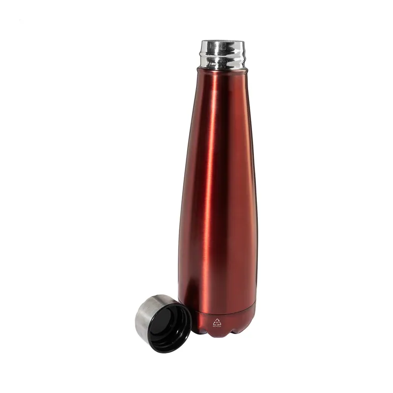 Cicogna – Borraccia in acciaio inox riciclato 600 ml, colore Rosso