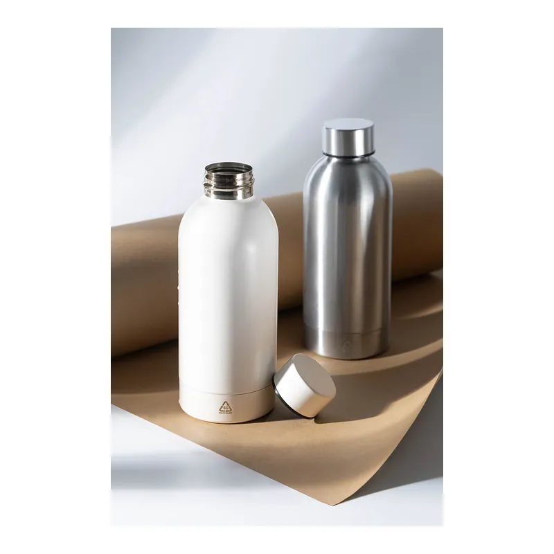 Narciso – Borraccia in acciaio inox riciclato 500 ml, colore Bianco