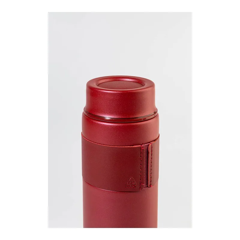 Armonia – Borraccia termica in acciaio inox riciclato 550 ml, colore Rosso
