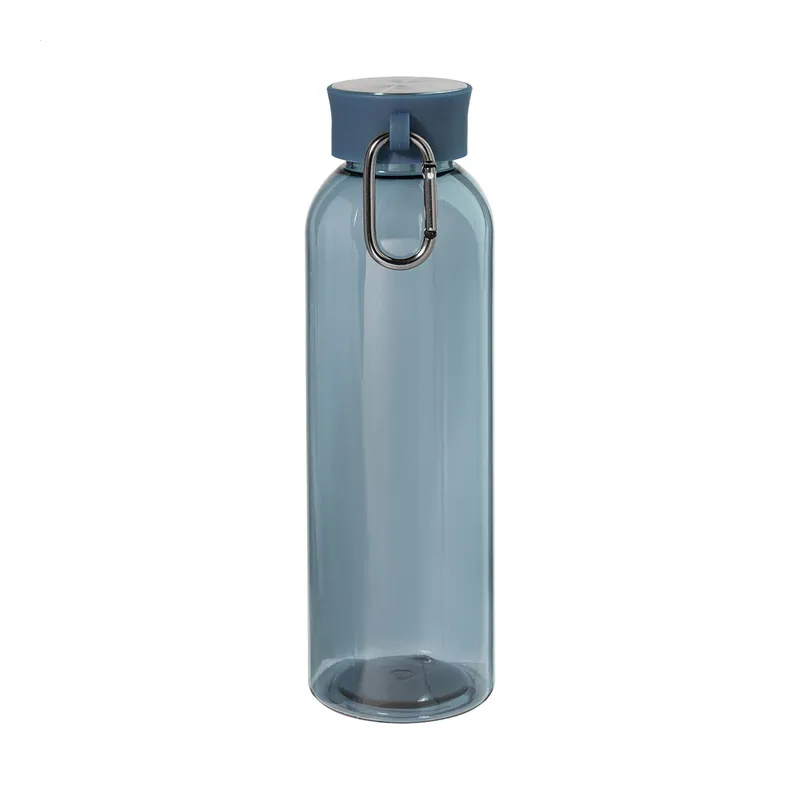 Castagna – Borraccia in RPET riciclato 600 ml, colore Blu, vista fronte