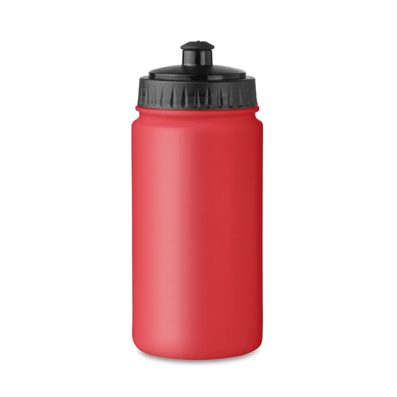 Bosco – Borraccia sportiva in polietilene 500 ml, colore Rosso, vista fronte