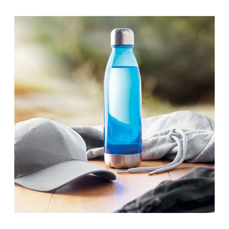 Lampo – Borraccia sportiva in Tritan 600 ml, colore Blu Trasparente, foto ambientata